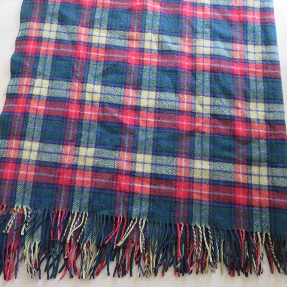 Vintage Ingles Buchan Scotland Wool Tartan Throw Blanket 58 x 70 Buchanan Modern - Picture 4 of 11